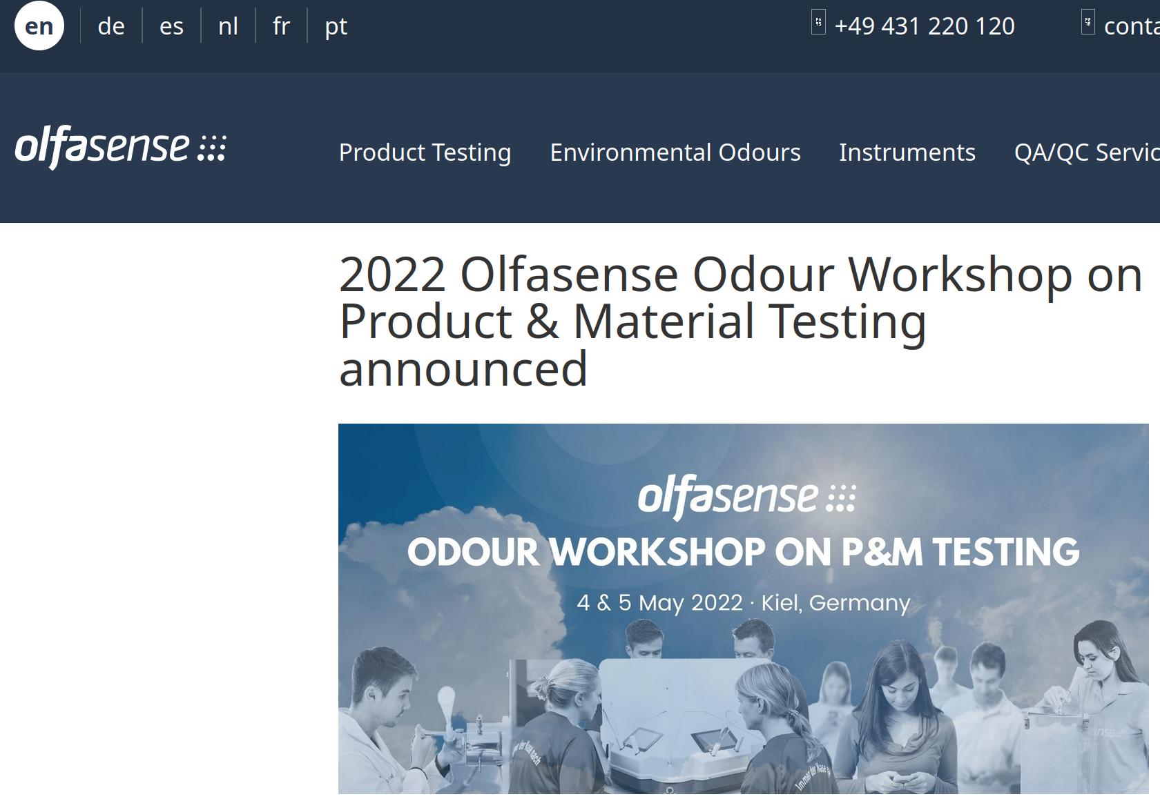 olfasense product material
